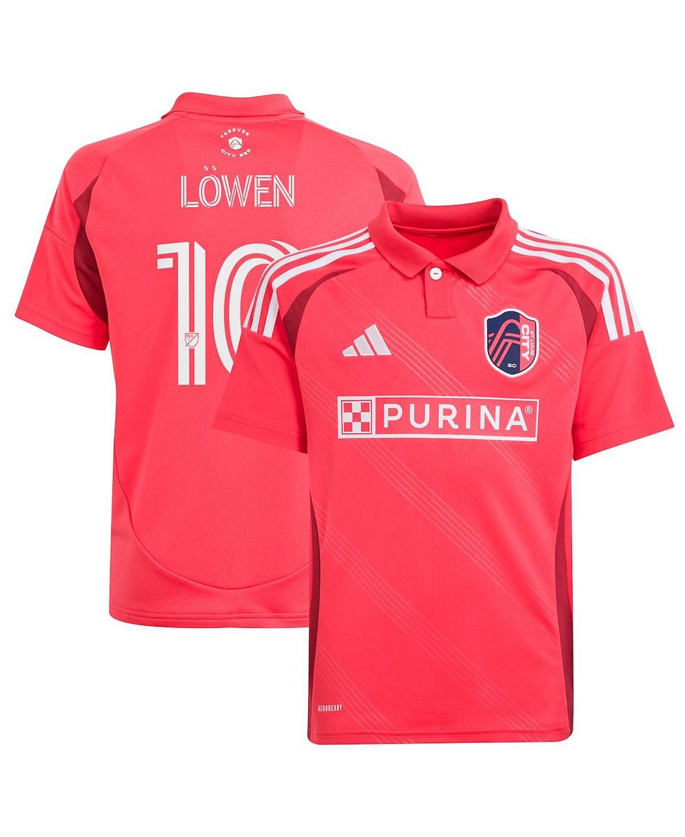 Детская реплика джерси Adidas Eduard Löwen Red St. Louis City SC 2025 Forever CITY