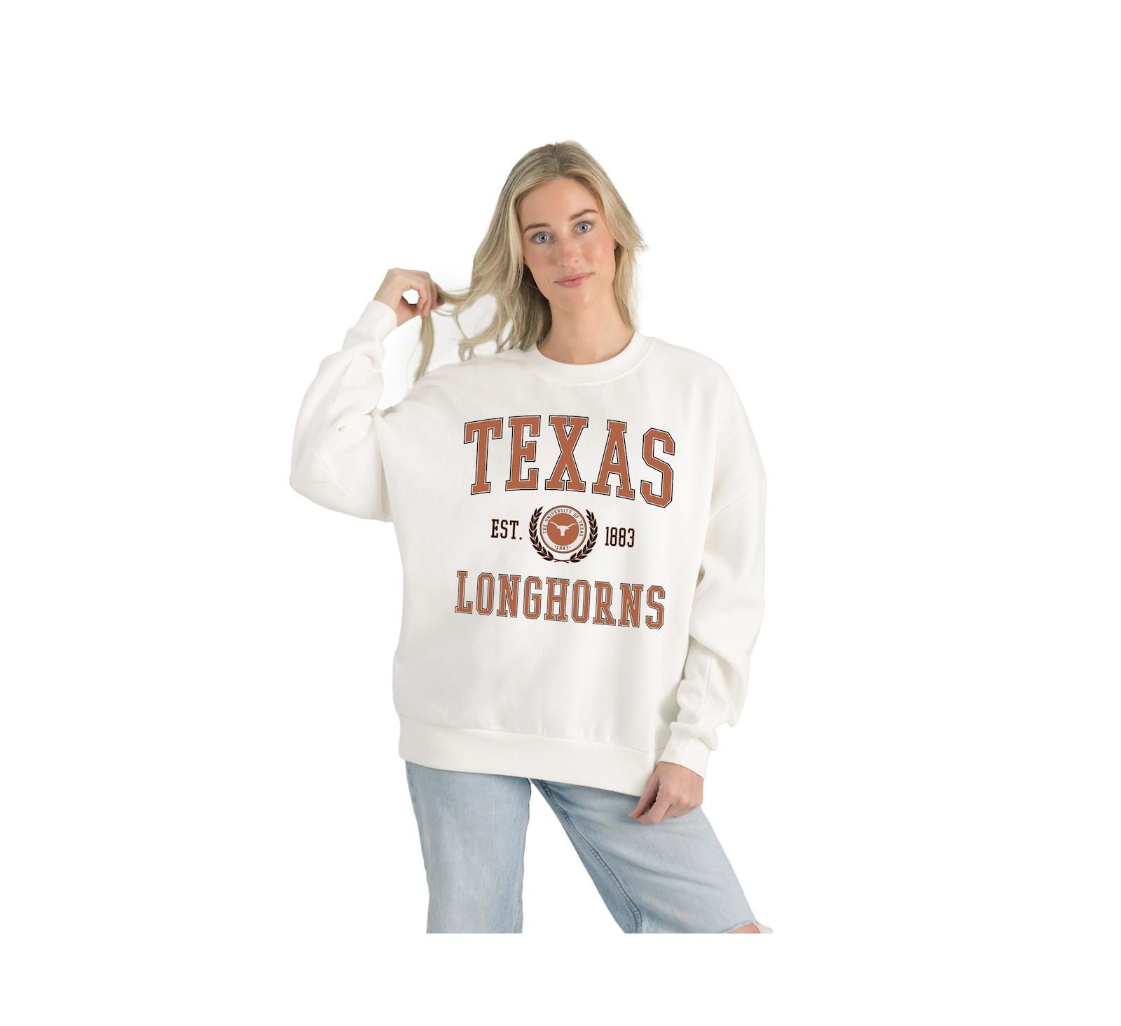 Gameday Couture Женский свитшот Texas Longhorns Premium Fleece Drop Shoulder Oversized Pullover