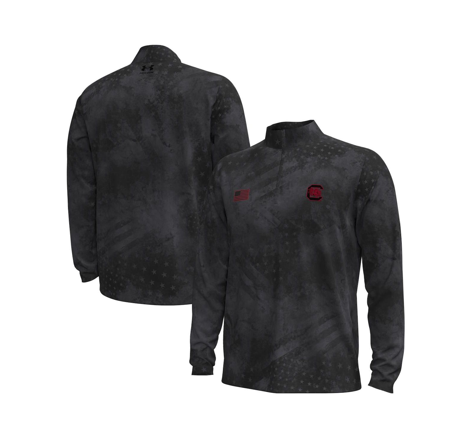 Under Armour Мужской Black South Carolina Gamecocks Freedom Collection ArmorFuse Half-Zip Sweatshirt