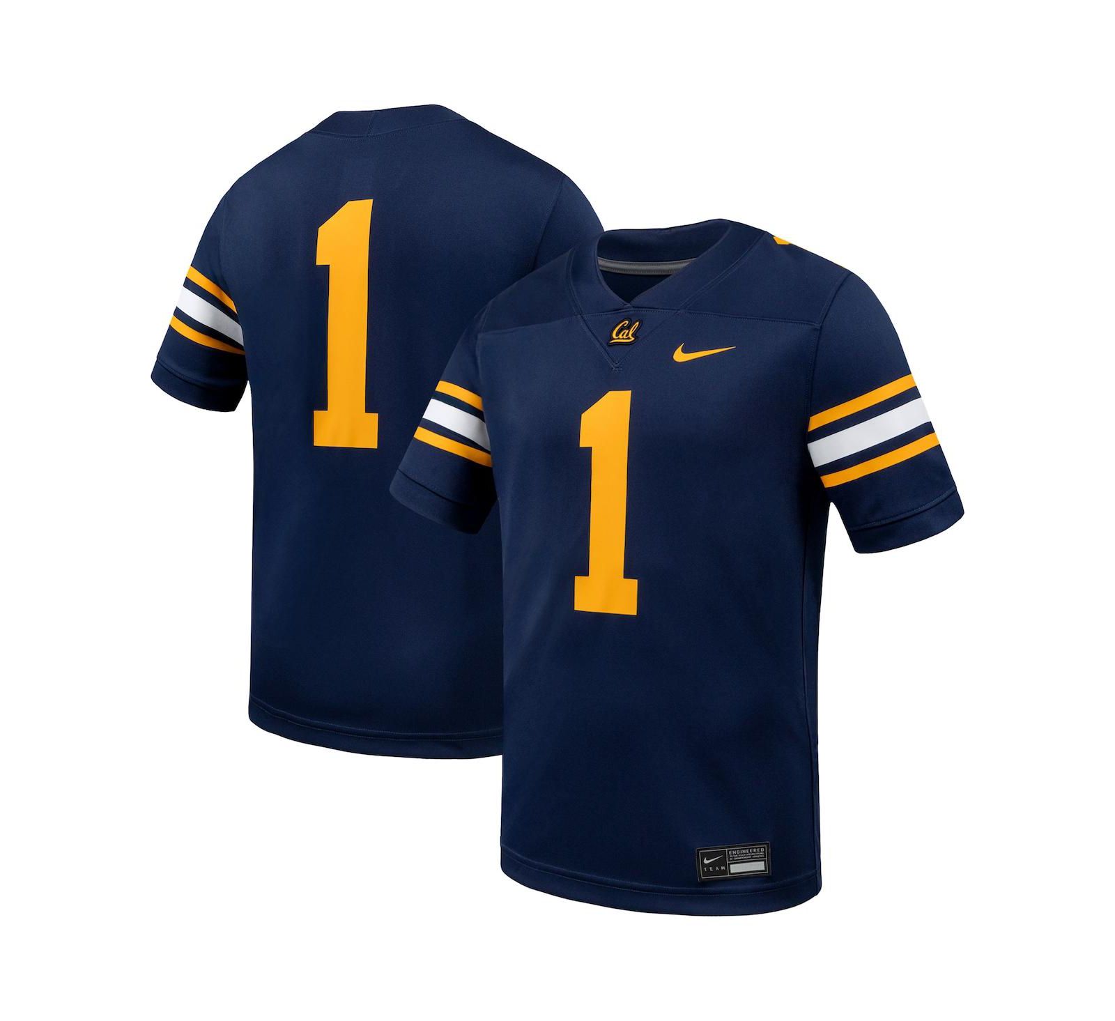 Nike Men's 1 Navy Cal Bears Untouchable Replica Game Jersey