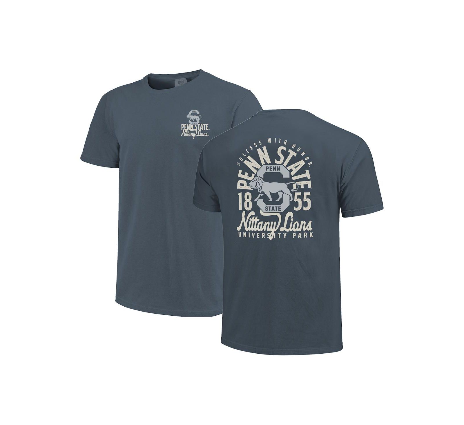 Мужская футболка Image One Navy Penn State Nittany Lions Comfort Colors Mascot Overlay T-Shirt