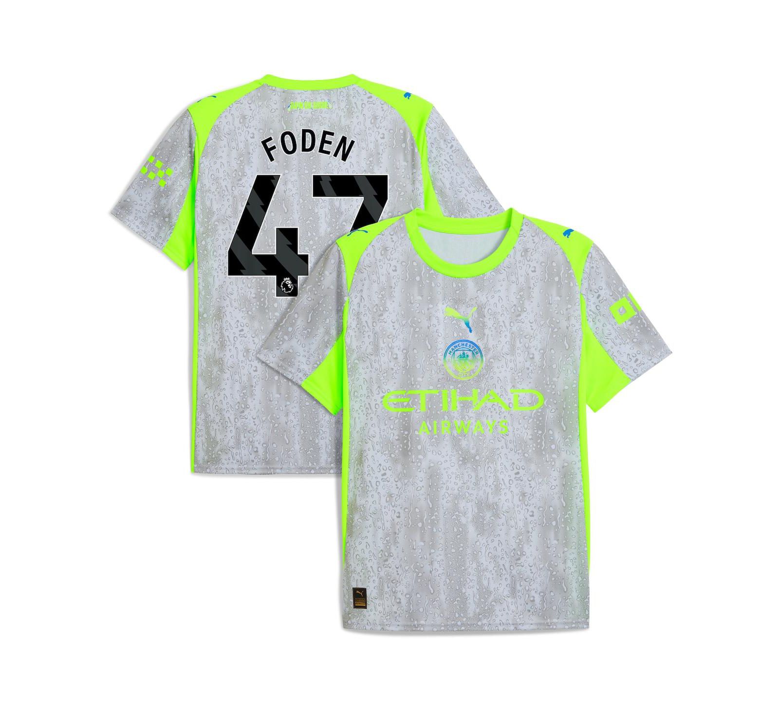 Puma Men's Green/Neon Green Manchester City 2025/26 Third Replica Jersey