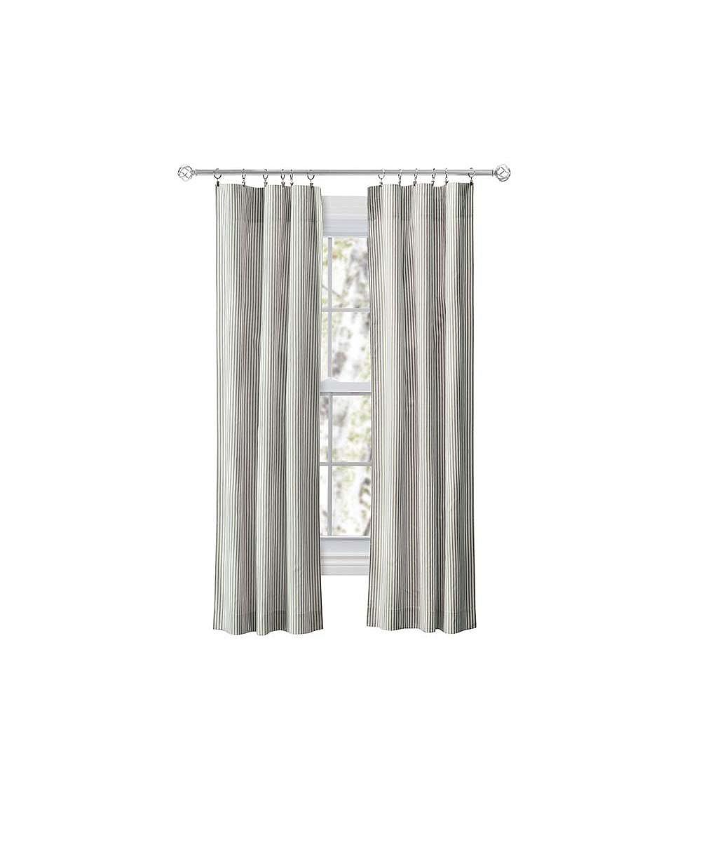 Пара штор Ellis Curtain Plaza Classic Ticking Stripe с подхватами 56" x 63"