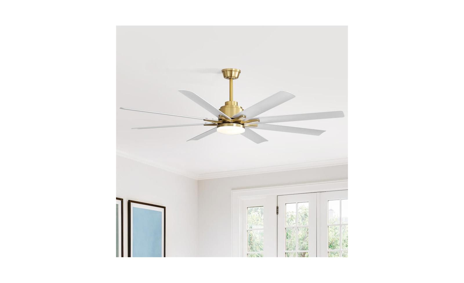 Sofucor 66 Inch 8 Blade Ceiling Fan with Intelligent Remote Control and App Timing Function