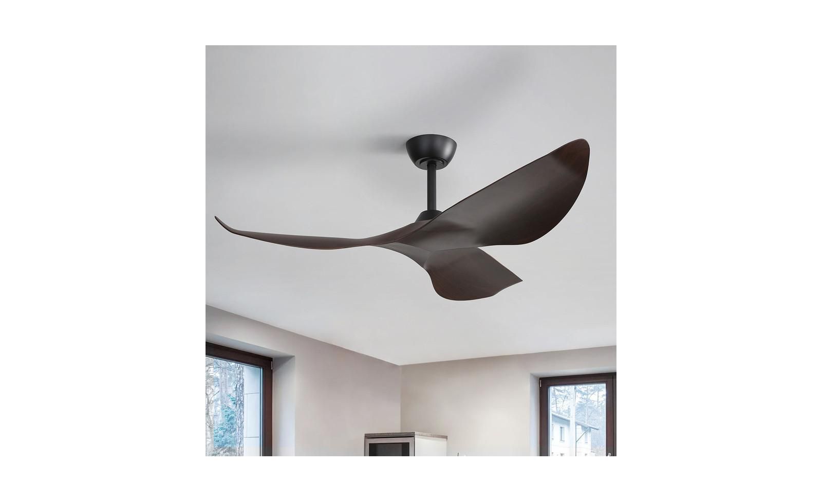 Sofucor потолочный вентилятор 52-inch Lightweight Modern Black с пультом управления
