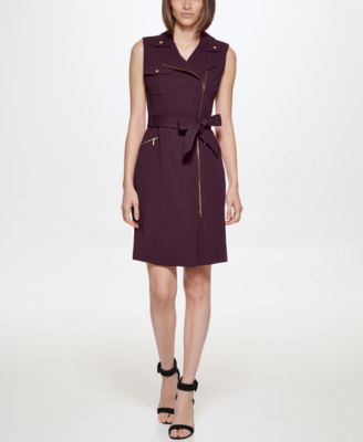 Calvin Klein Women's Scuba Crepe Sleeveless Dress