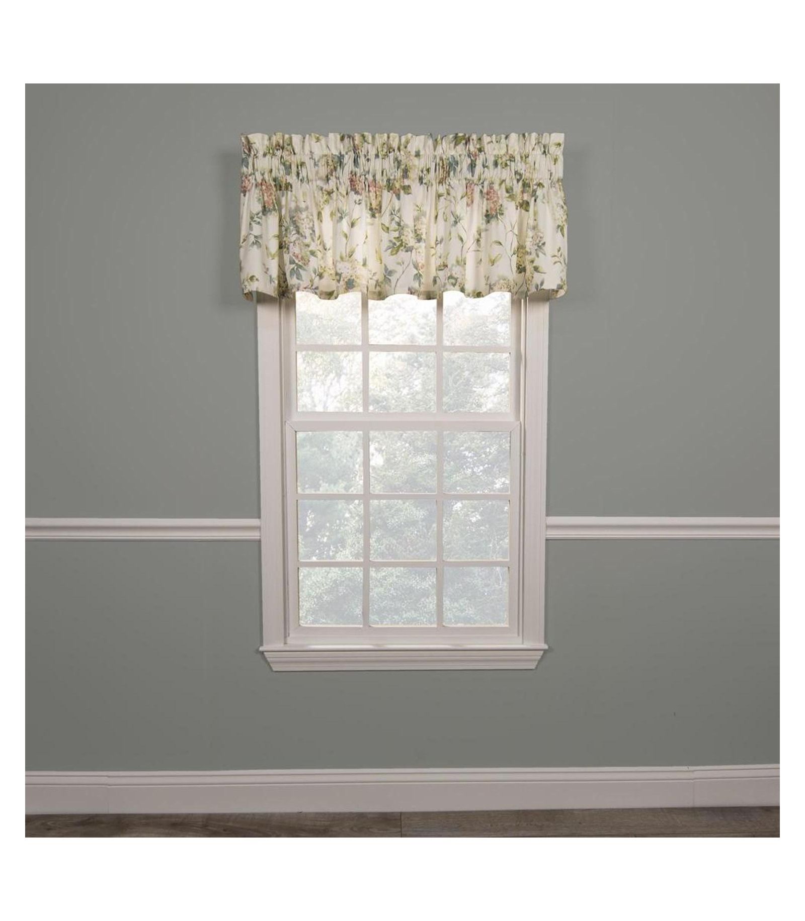 Занавеска Ellis Curtain Abigail High Quality Water Proof Room Darkening Blackout Tailored Window Valance - 80x15", Multi
