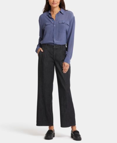 Женские джинсы NYDJ Teresa Wide Leg Ankle Pleated