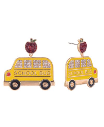 Серьги Hallmark School Bus