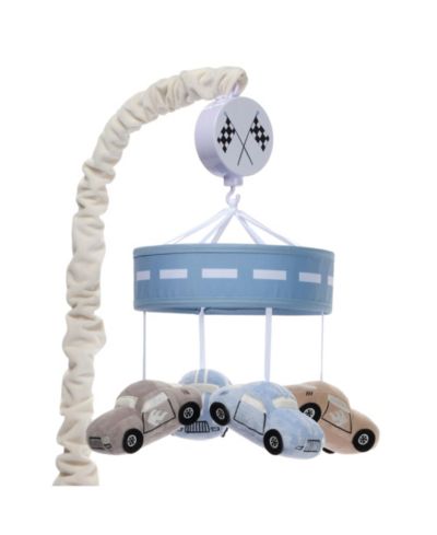 Lambs and Ivy Детский Musical Car/Transportation Baby Crib Mobile Soother Toy