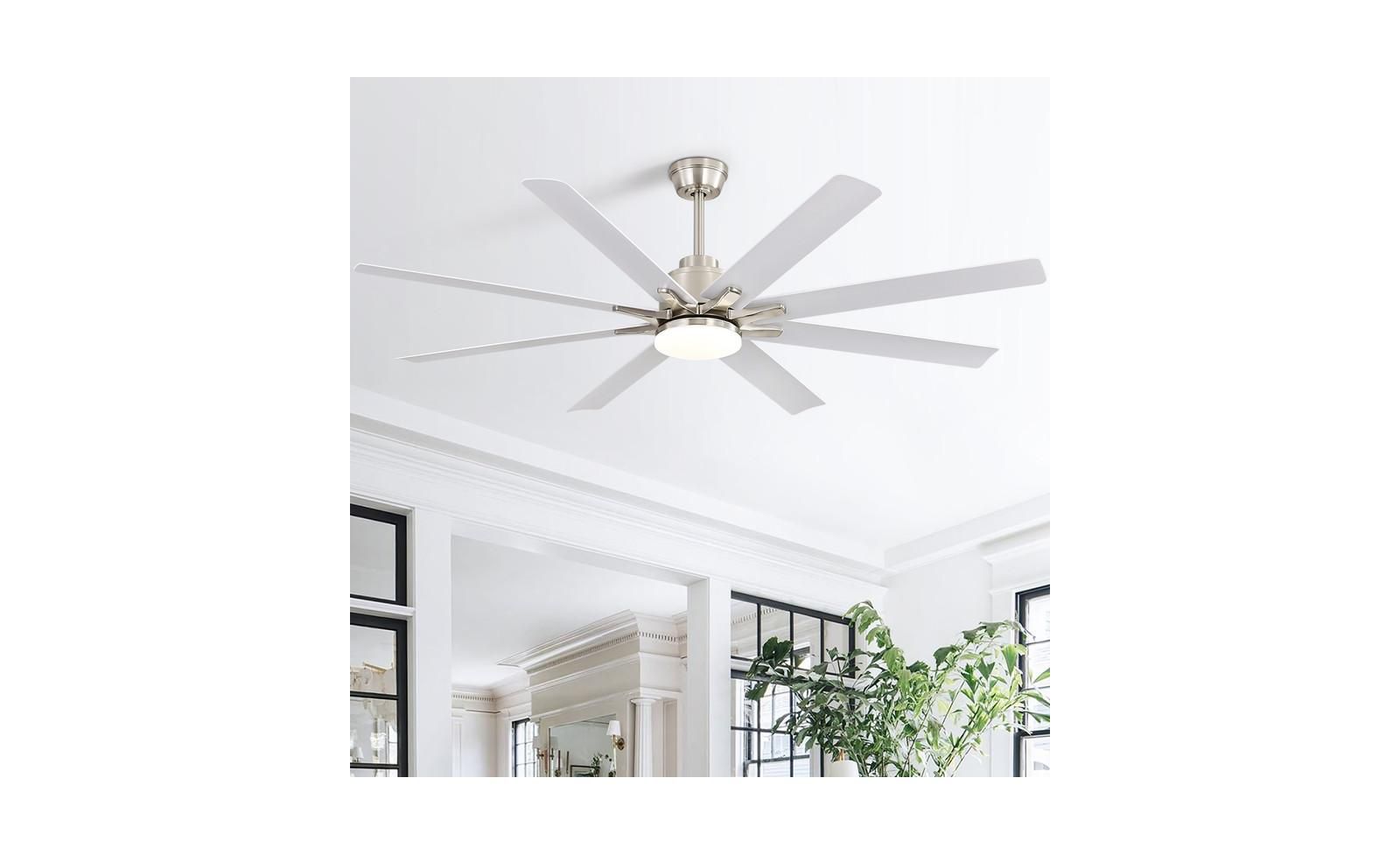 Sofucor 66 Inch 8 Blade Ceiling Fan with Intelligent Remote Control, App Timing Function
