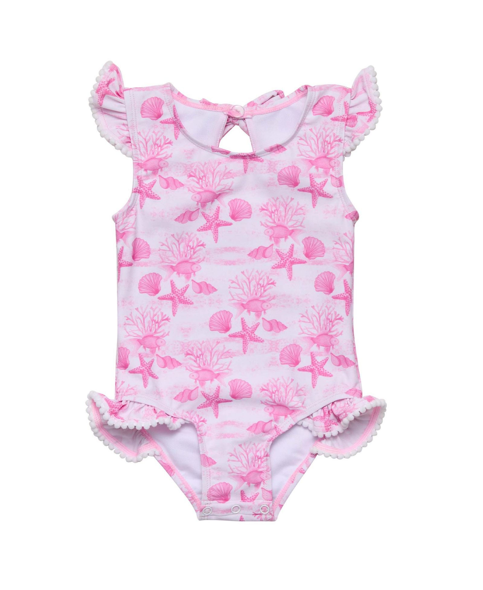 Детский купальник Snapper Rock Pink Lagoon с оборками