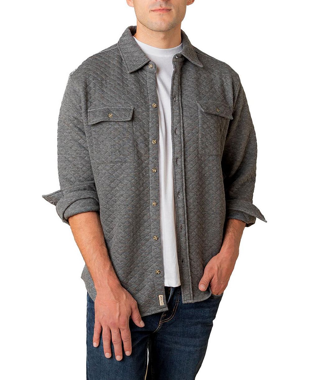 Куртка-рубашка Hope & Henry Men's Long Sleeve Quilted