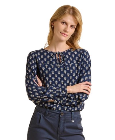 Женская блузка Brakeburn Women's Juliette Long Sleeve Tie Neck