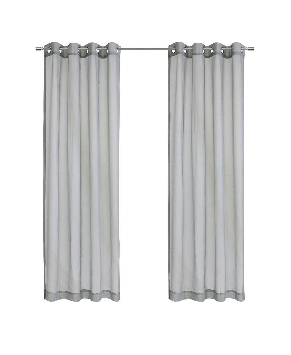 Habitat Luna Light Filtering Grommet Lightweight Solid Dolly Fabric Curtain Panel for Livingroom.