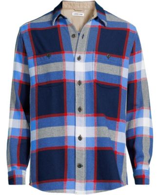 Cobalt blue/vibrant red tartan