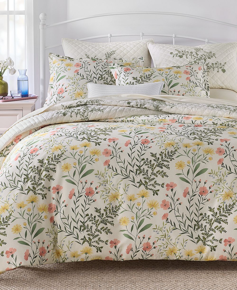 Charter Club Daisy Blooms 3-Pc. Duvet Cover Set, Full/Queen