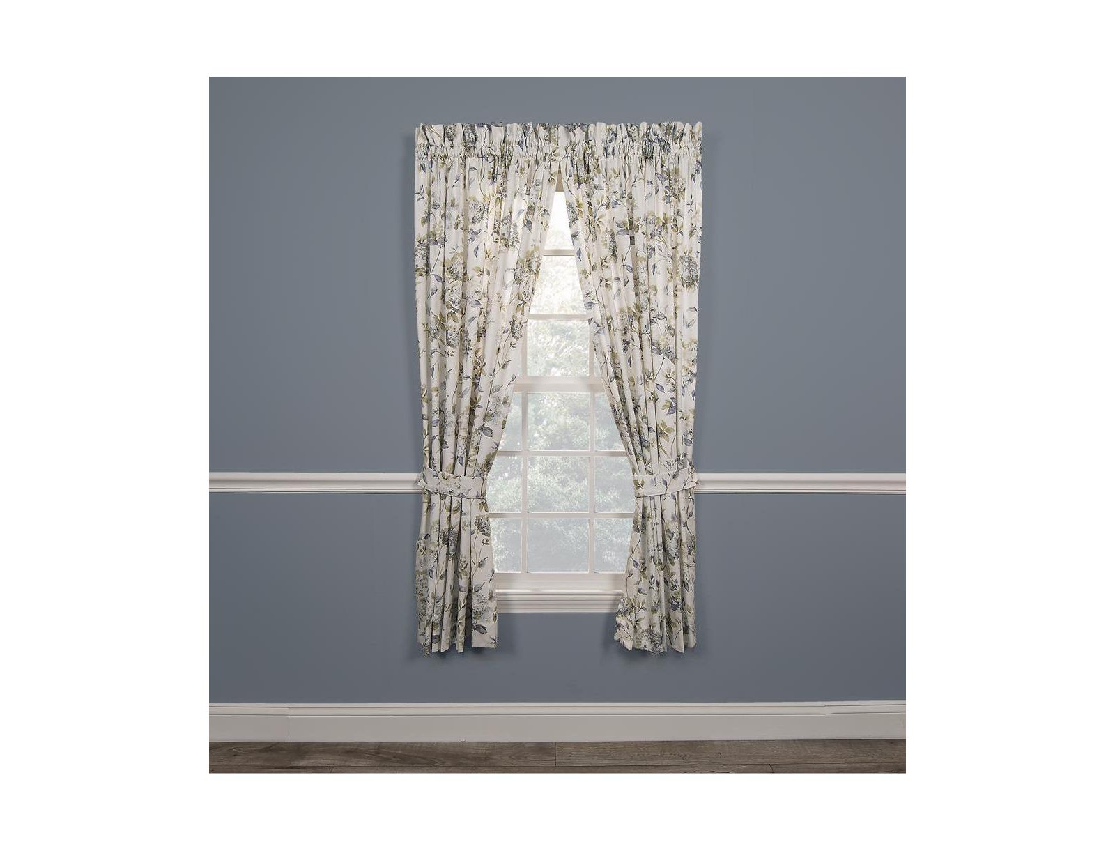 Ellis Curtain Abigail High Quality Design Printed Room Darkening 2-Piece Window Rod Pocket Panel - 90 x 84, Off-white