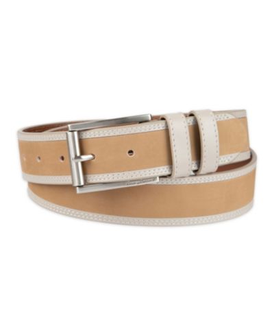 Tommy Bahama Мужской Leather Inlay Casual Belt