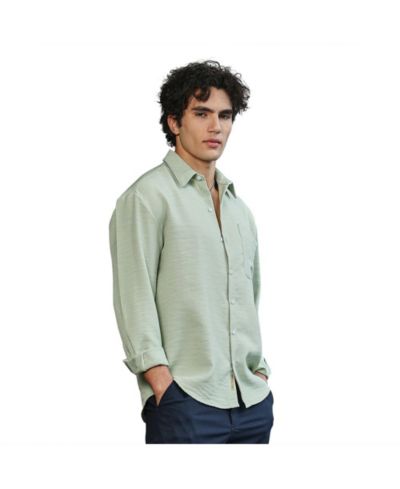 Мужская рубашка Campus Sutra Sage Green Oversized