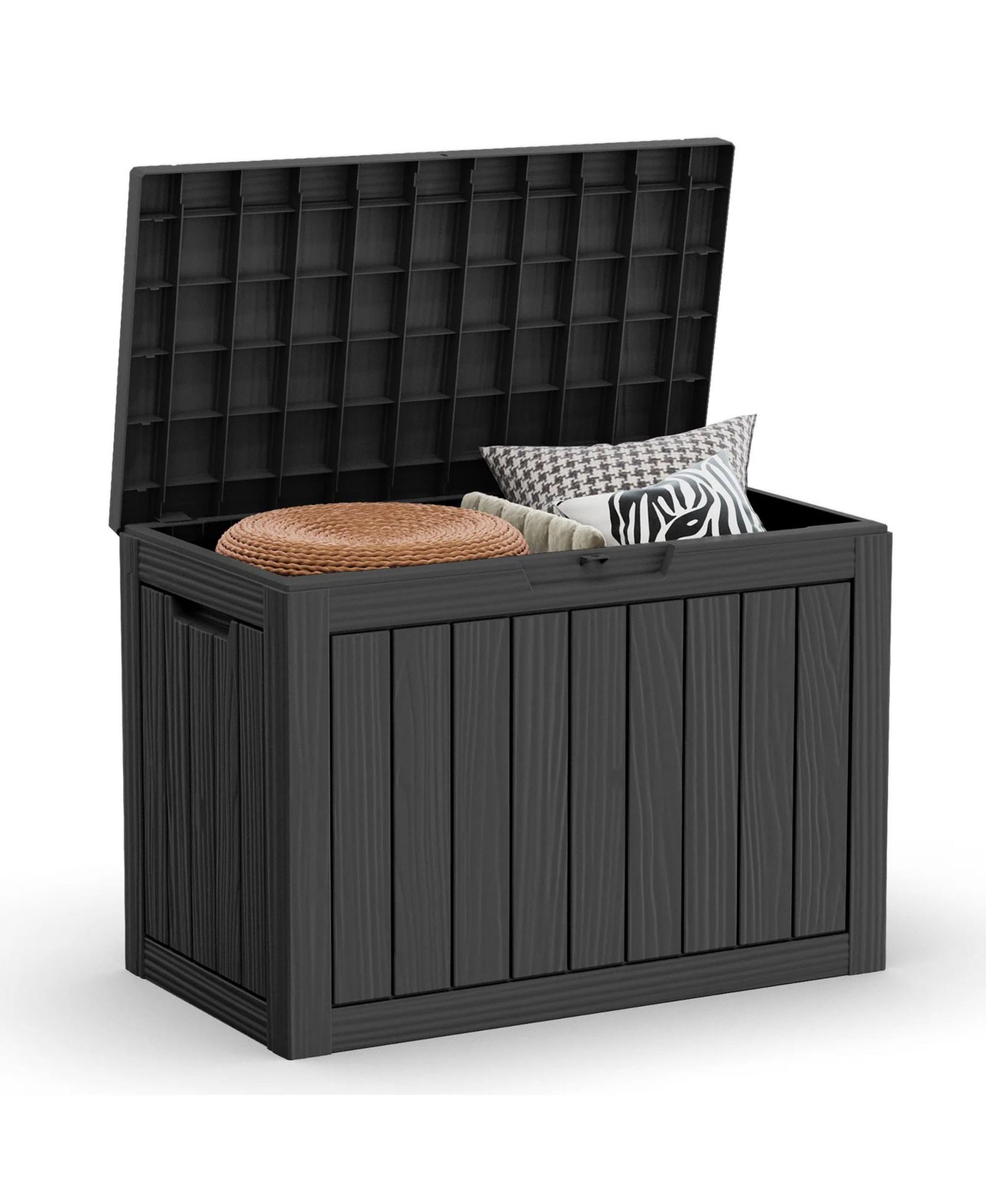 Водонепроницаемый запираемый ящик для террасы Chic Crate из смолы, 45 Gallon