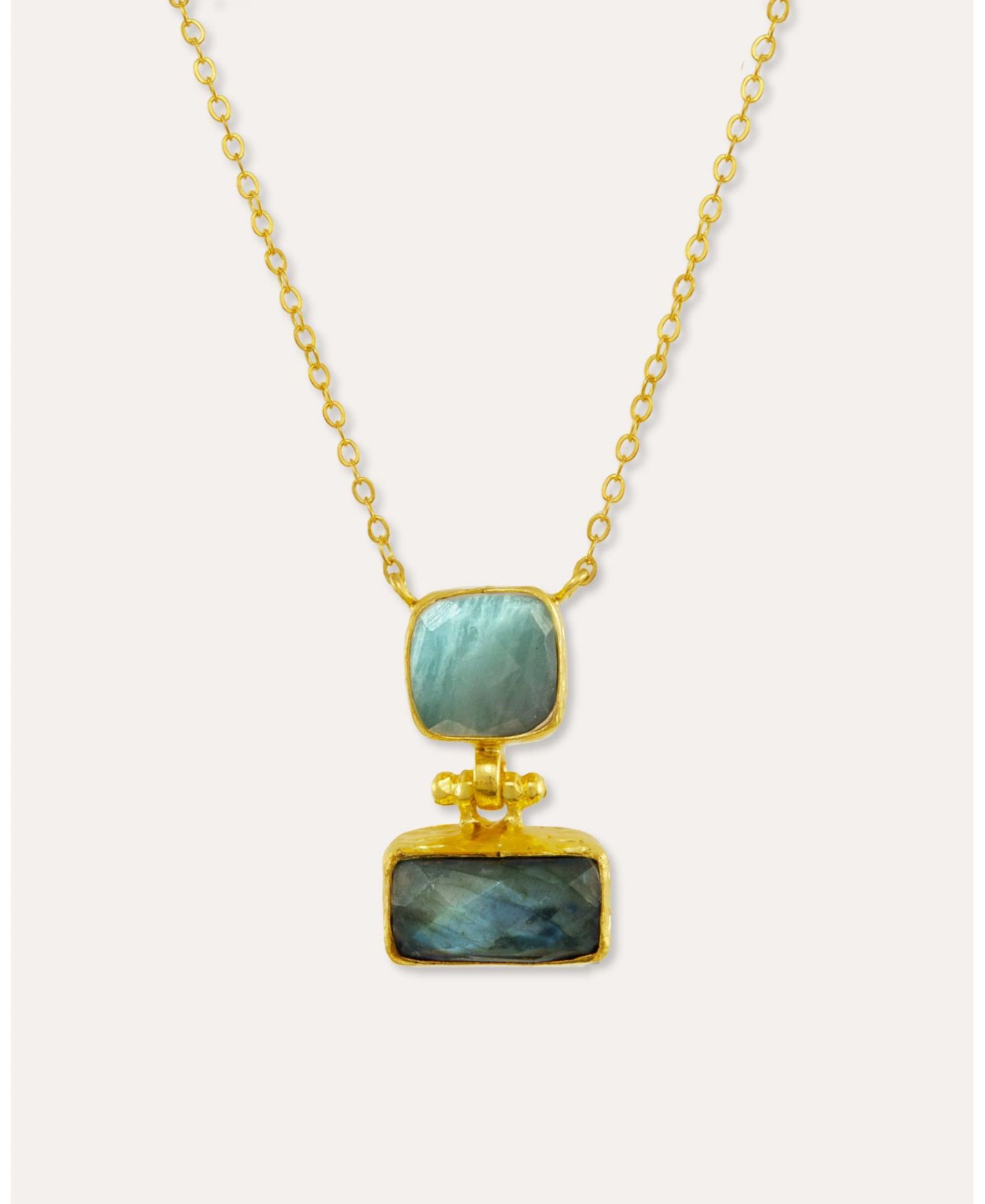 Подвеска Ottoman Hands Nerissa Labradorite And Chalcedony