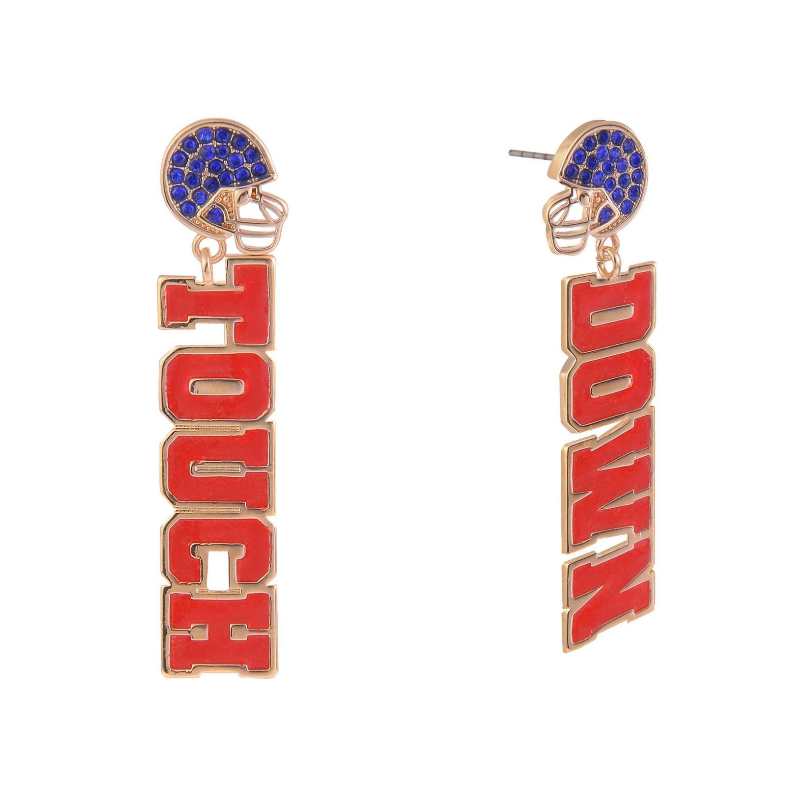 Hallmark Touch Down Football Earrings