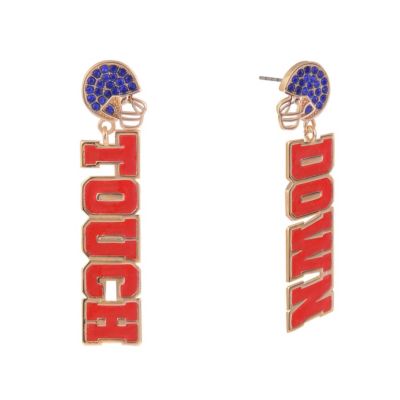 Hallmark Touch Down Football Earrings