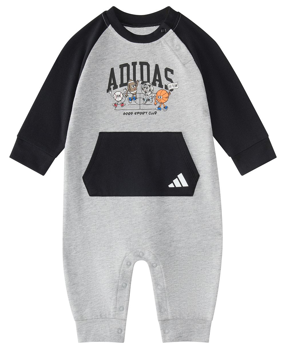 adidas Baby Boys' Color-Block Sport Long-Sleeve Coverall