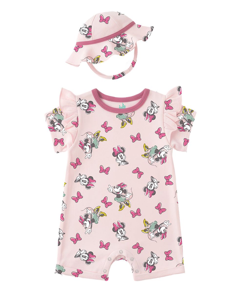 Детский комплект Disney Minnie Print Romper и шапка, 2-Piece Set