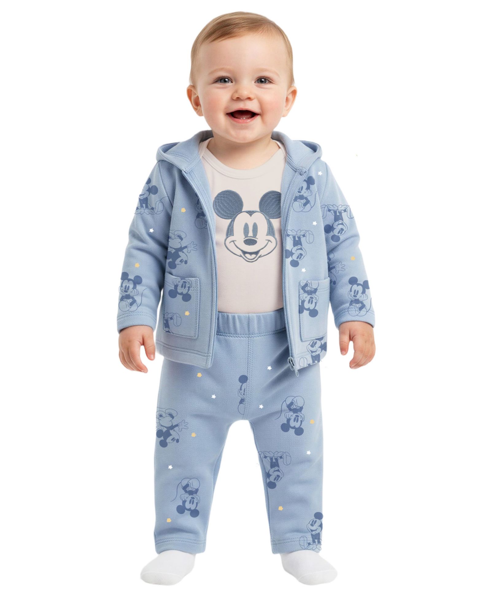 Детский набор Disney Baby Mickey Mouse: куртка, боди и брюки, 3 предмета