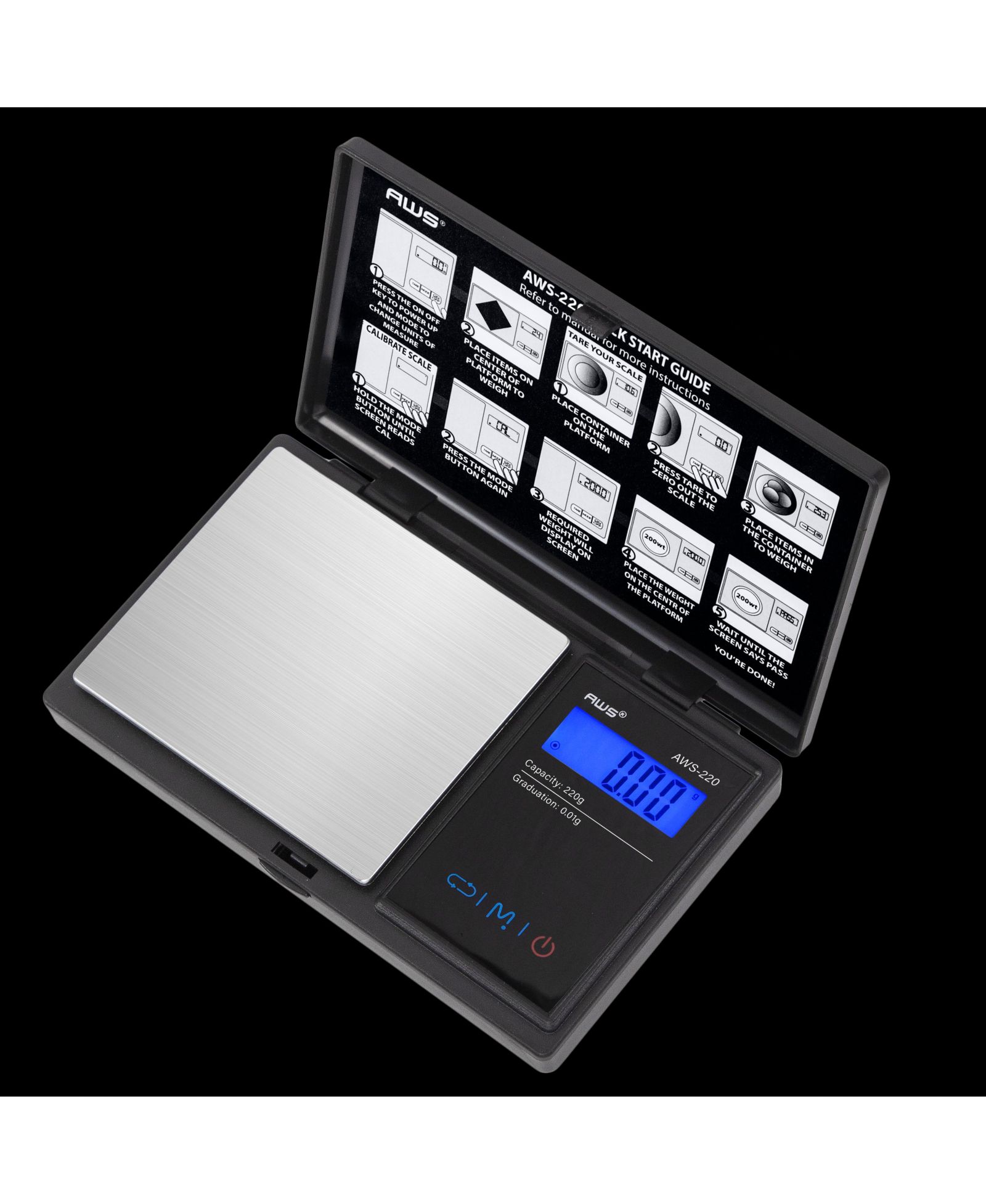 Цифровые карманные весы American Weigh Scales AWS 220g