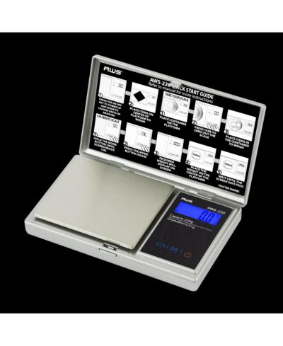 american weigh scales AWS 220g Digital Pocket Scales Series, 220g x 0.01g