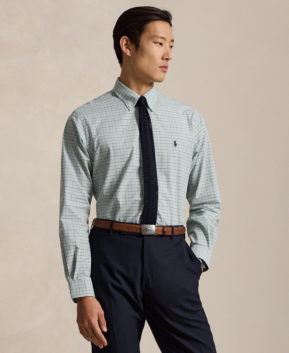 Polo Ralph Lauren Classic-Fit Checked Stretch Poplin Shirt