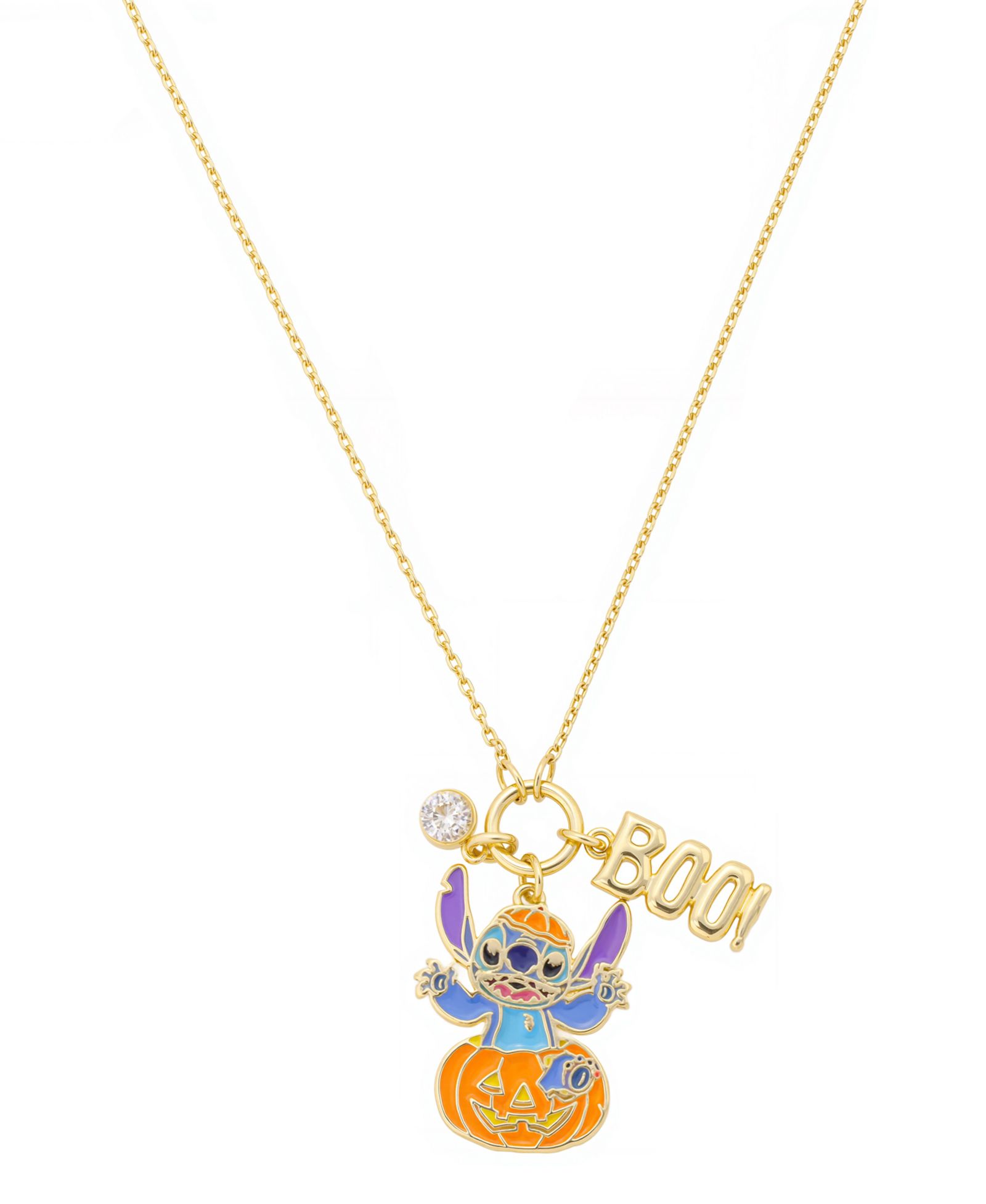Подвеска-ожерелье Disney Stitch Cubic Zirconia Trick or Treat