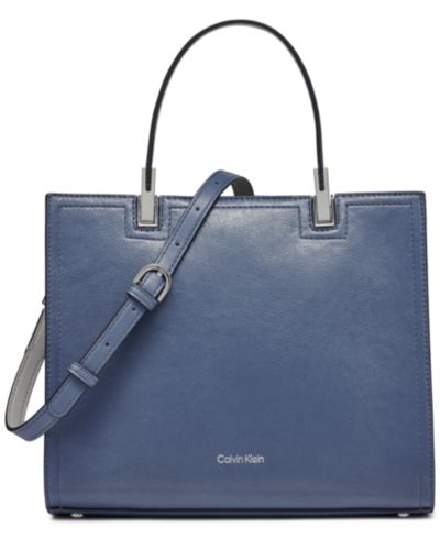 Calvin Klein Verne Mixed Material Convertible Satchel