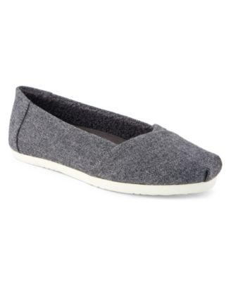 Charcoal Heritage Herringbone/Faux Shearling