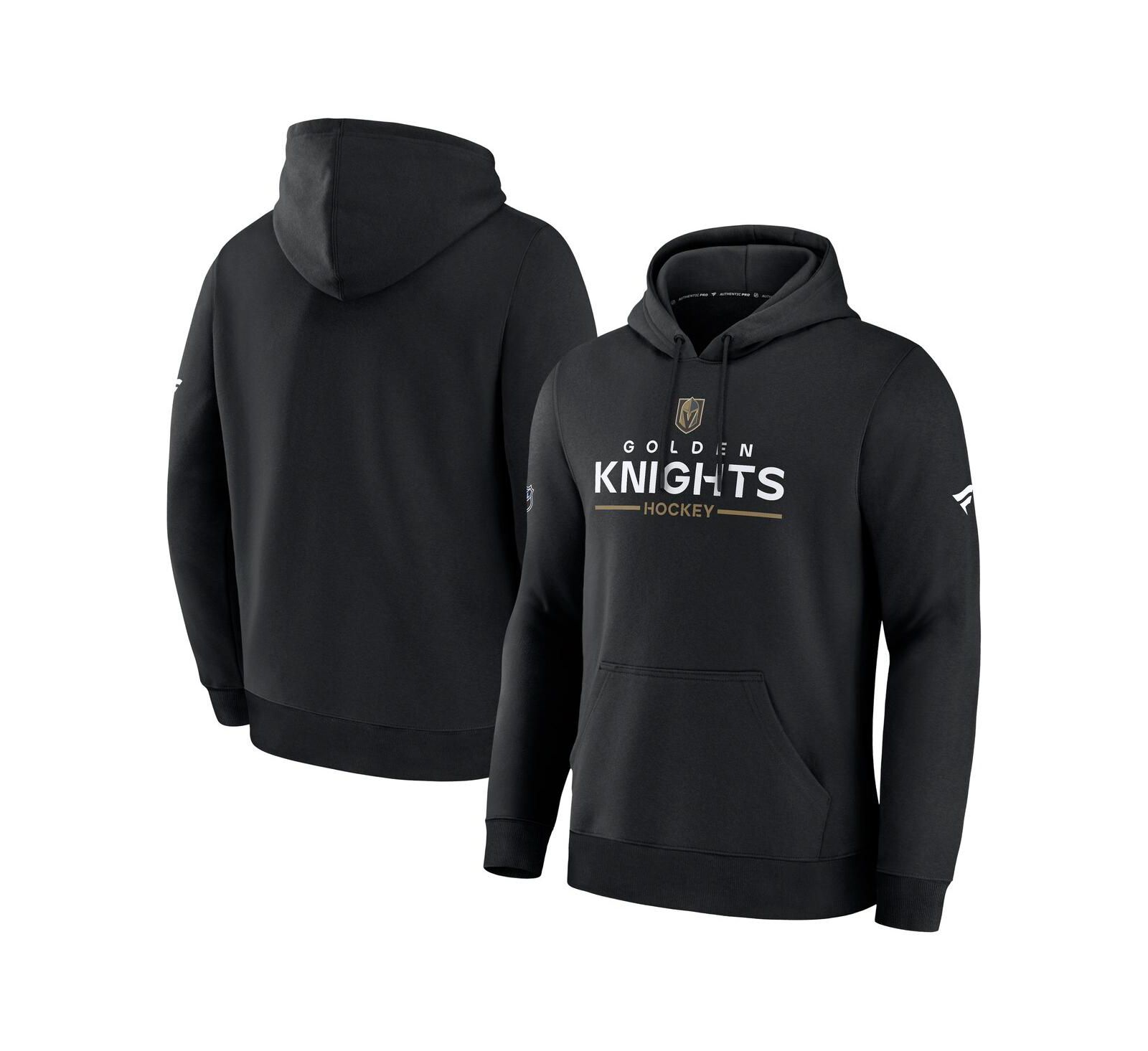 Fanatics Мужская толстовка Vegas Golden Knights Authentic Pro, черная
