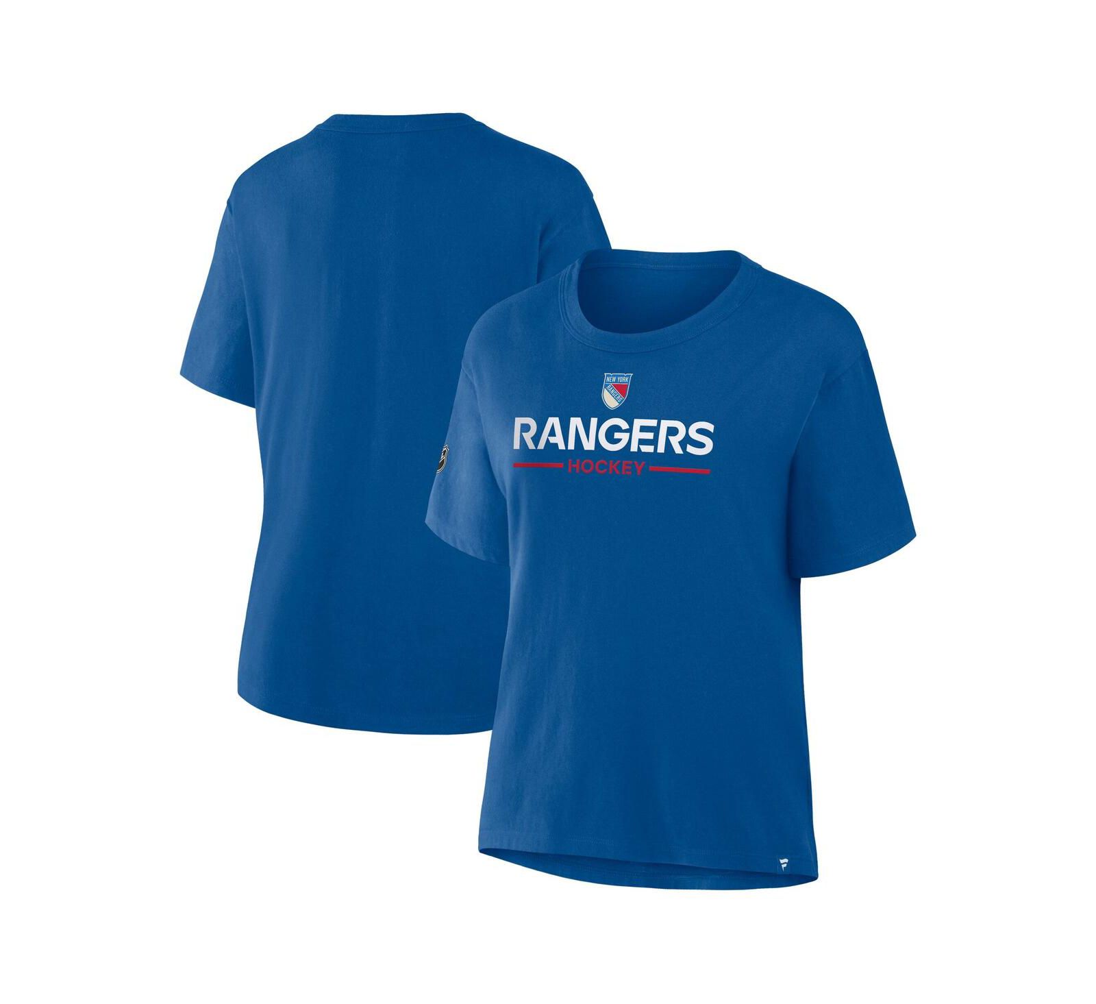 Fanatics Women's Blue New York Rangers Centennial T-Shirt
