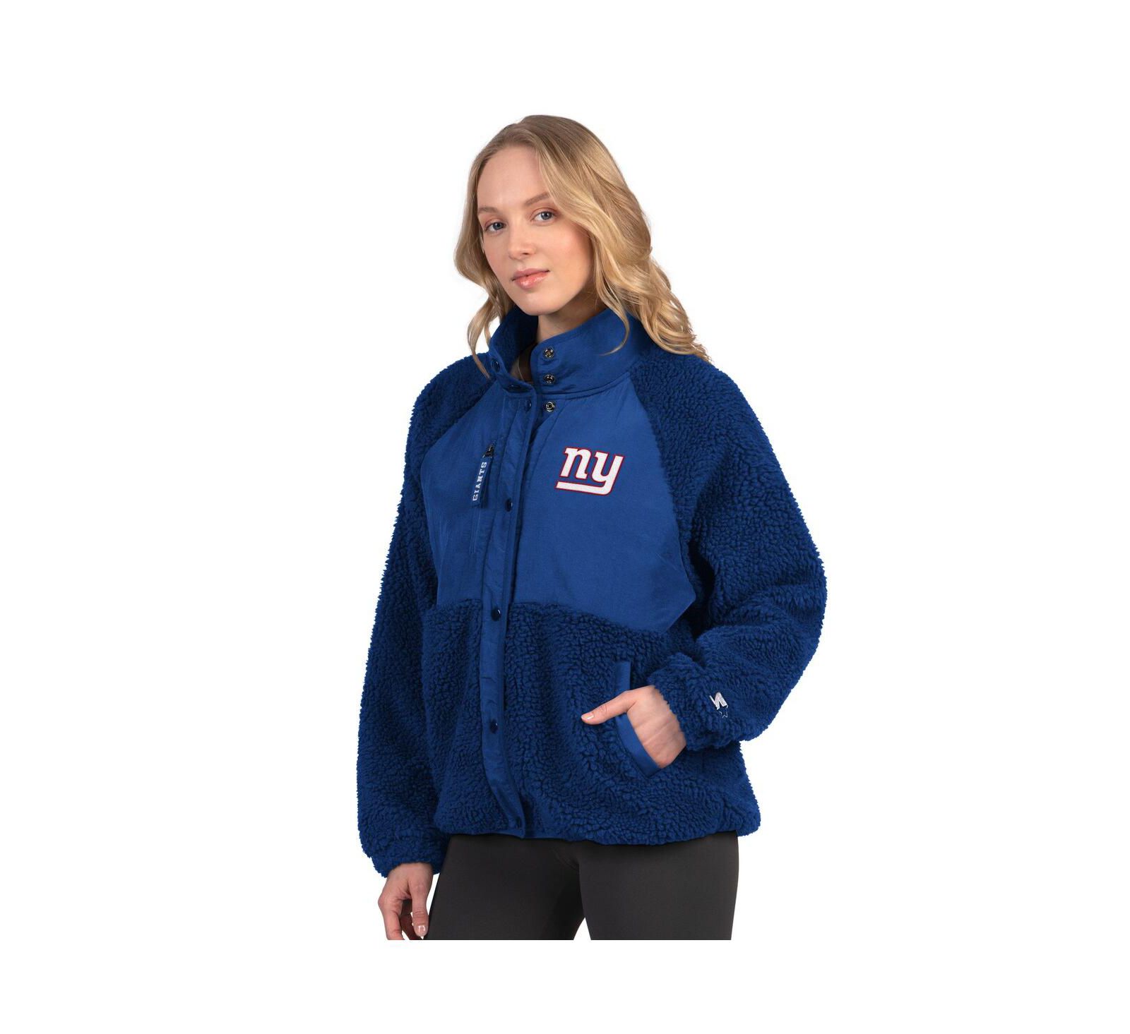 Женская куртка Starter Royal New York Giants On the Ball Sherpa