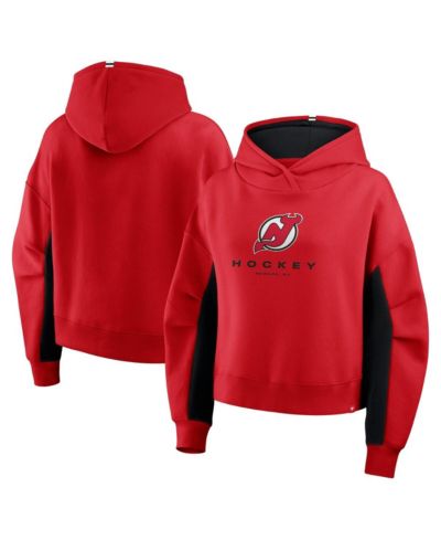 Fanatics Женское укороченное худи New Jersey Devils, красное
