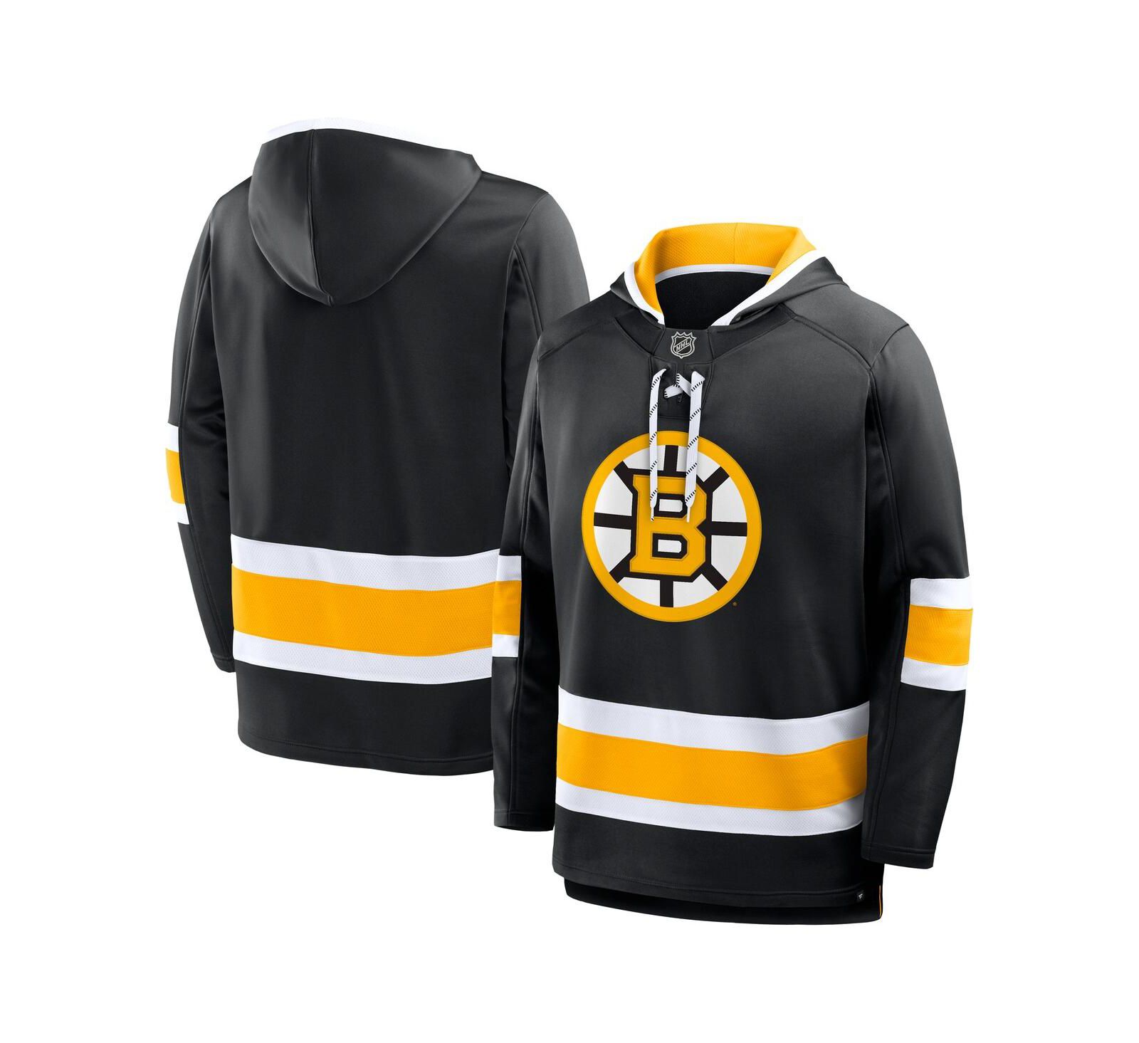 Мужское худи Fanatics Boston Bruins Prime Time Fleece, Black