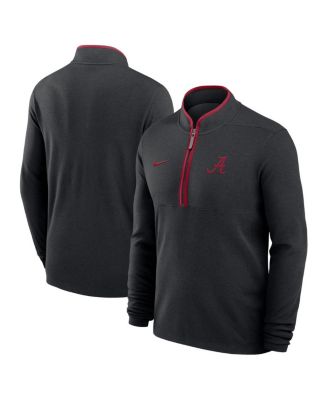 Мужская тренировочная толстовка Nike с половинной молнией Dri-FIT, черная, в честь команды Alabama Crimson Tide