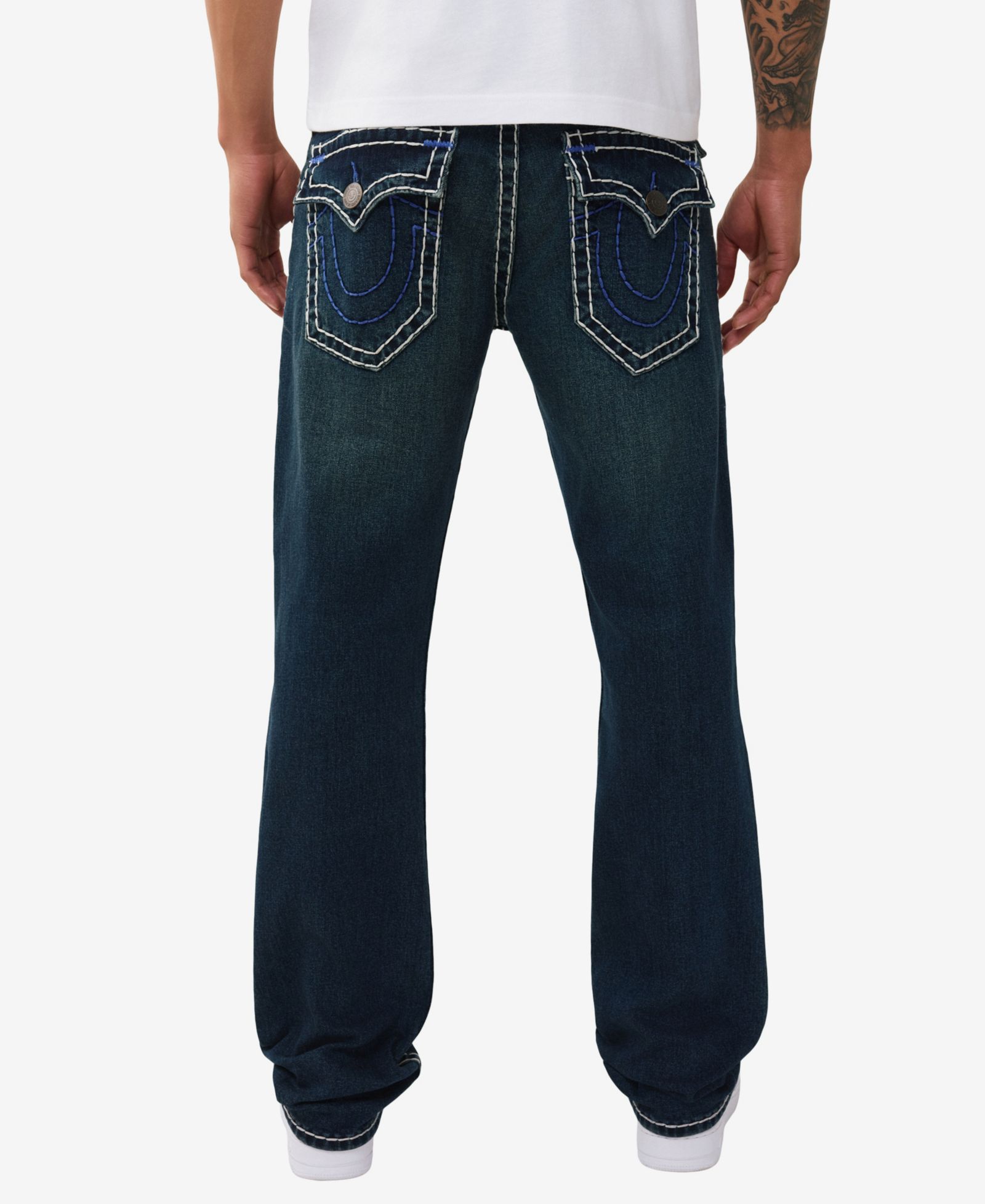 Мужские джинсы True Religion Ricky Straight Super T Flap