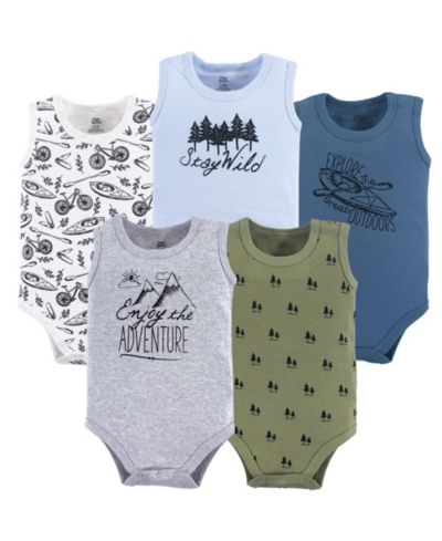 Yoga Sprout Five-Pack of Sleeveless All-in-One Bodysuits
