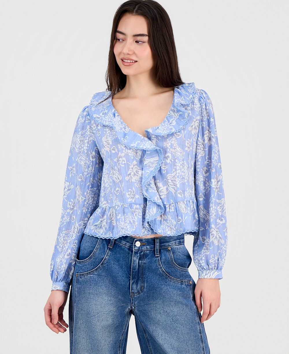 And Now This Women's Ruffled Peplum Top, Macy's Exclusive