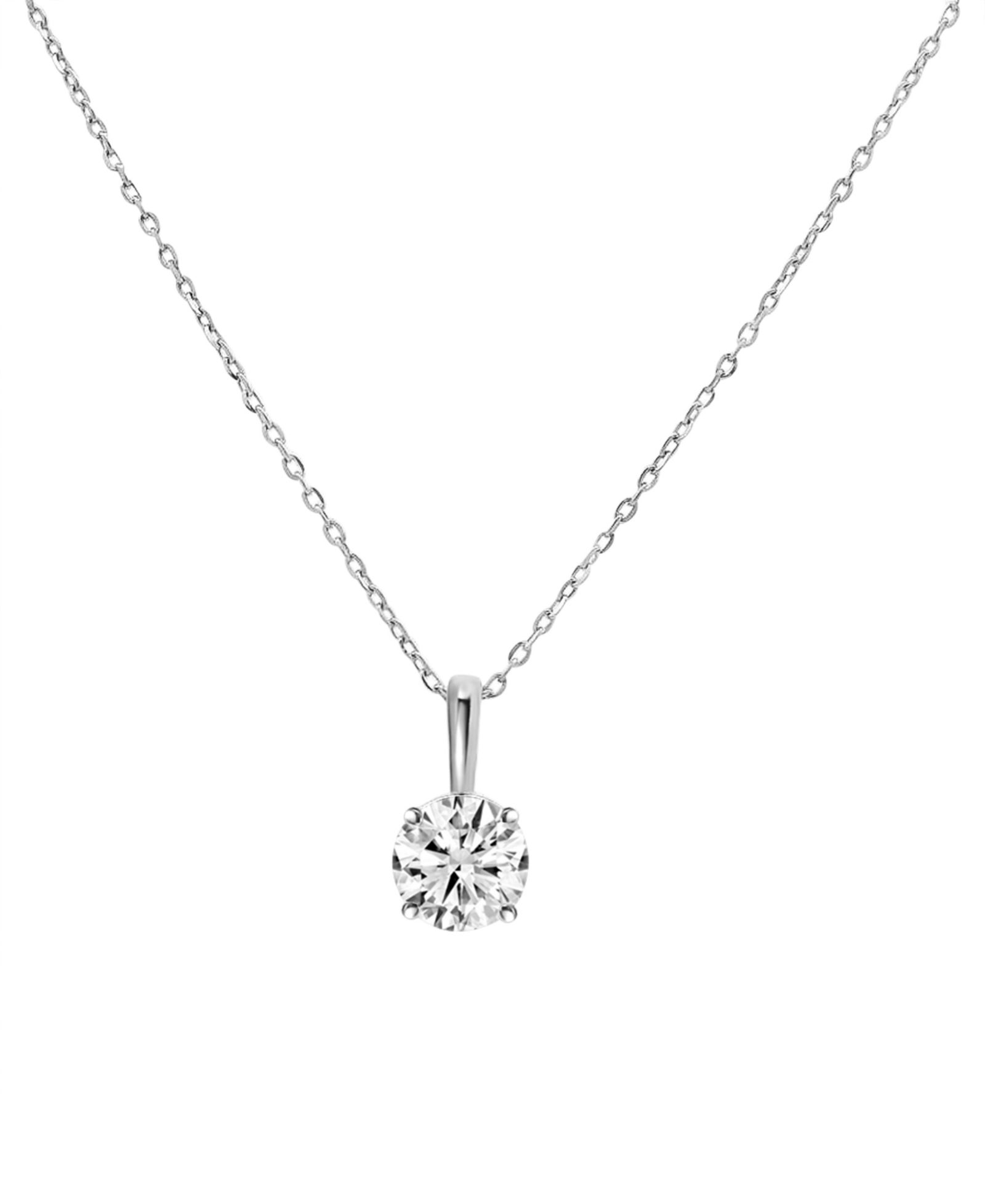 Подвеска Diamond Pendant Necklace (3/4 ct. t.w.) в 14k White Gold от Macy's