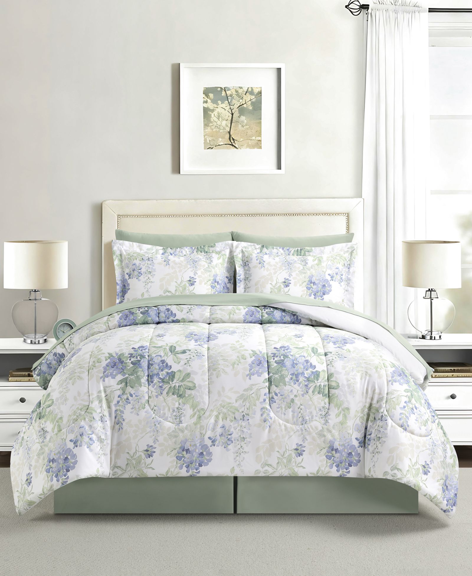 Macy's Wysteria Floral 8-Pc. Comforter Sets