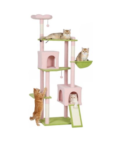 Кошачий дом PawHut 74" Flower Cat Tree с когтеточкой