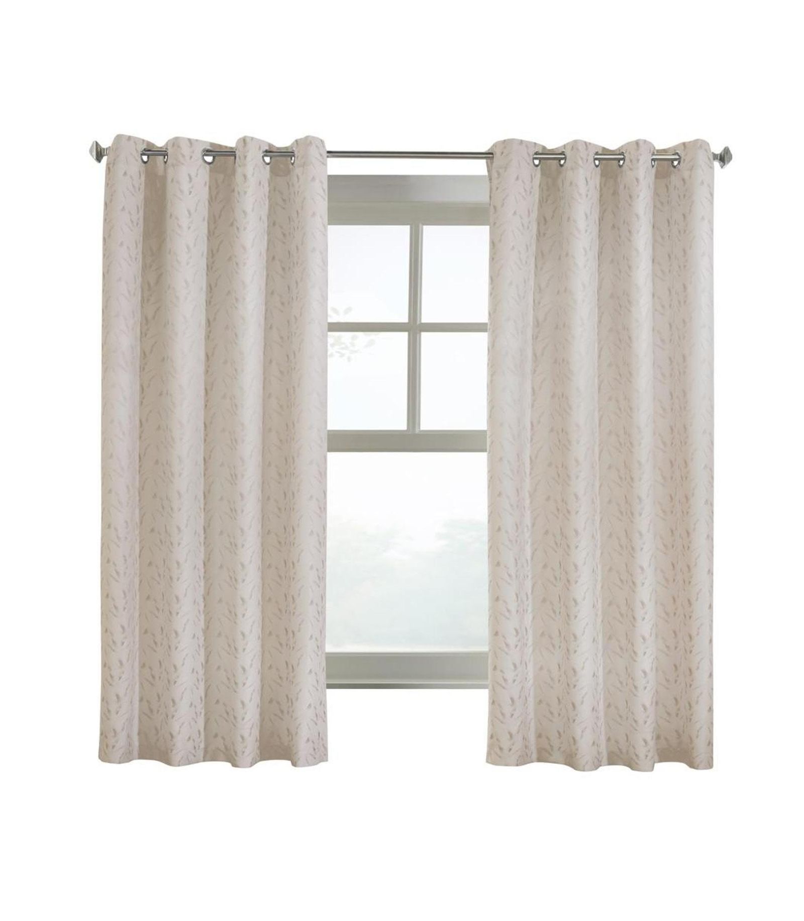 Commonwealth Arcadia Grommet Curtain Panel Window Dressing, Off-White